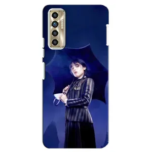 Силіконовий чохол з картинкою для TECNO Camon 17P (CG7n) (Венсдей)