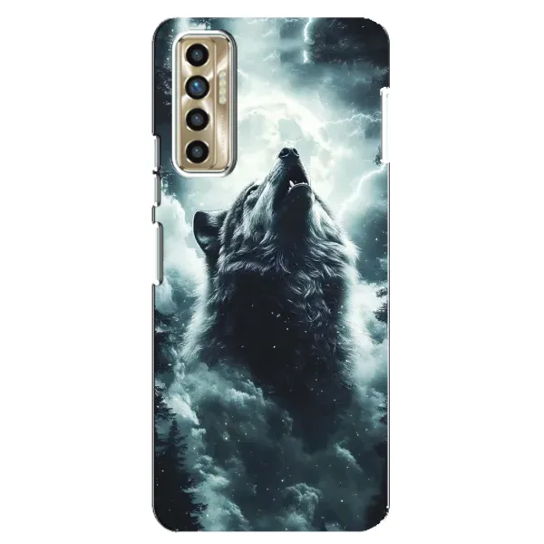 Чохол з принтом «Вовк у хмарах» для TECNO Camon 17P (CG7n) Чохол з принтом «Вовк у хмарах» для TECNO Camon 17P (CG7n)