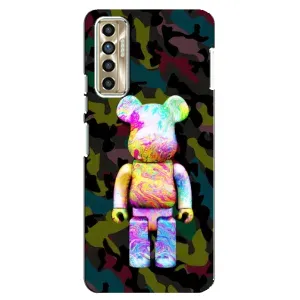 Чохли для TECNO Camon 17P (CG7n) - Bearbrick Louis Vuitton (PREMIUMPrint) (Яскравий Bearbrick)