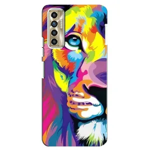 Чохол з картинкою ЛЕВ для TECNO Camon 17P (CG7n) (VPrint) (Яскравий Лев)