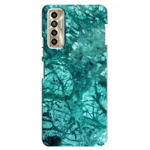 Мраморний чехол на TECNO Camon 17P (CG7n) (VPrint) (Зелений мрамор)