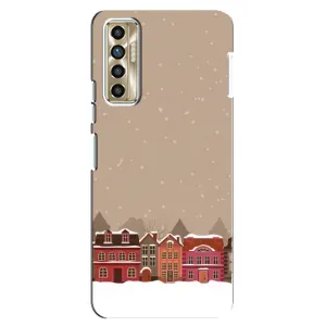Новорічні, Святкові Чохли для TECNO Camon 17P (CG7n) - 2024 год (Зимове місто)