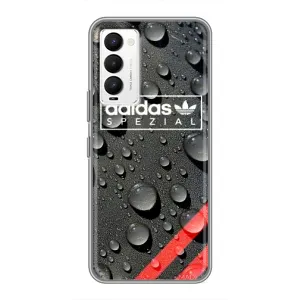 Чехлы Адидас для Tecno Camon 18 / Camon 18P (AlphaPrint) (Адидас принт)