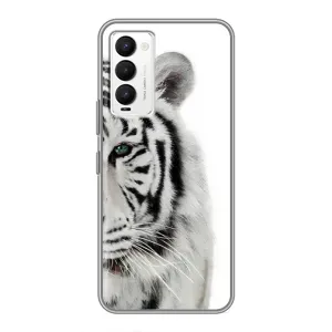 Чохли з картинкою животних Tecno Camon 18 / Camon 18P (Білий Тигр)