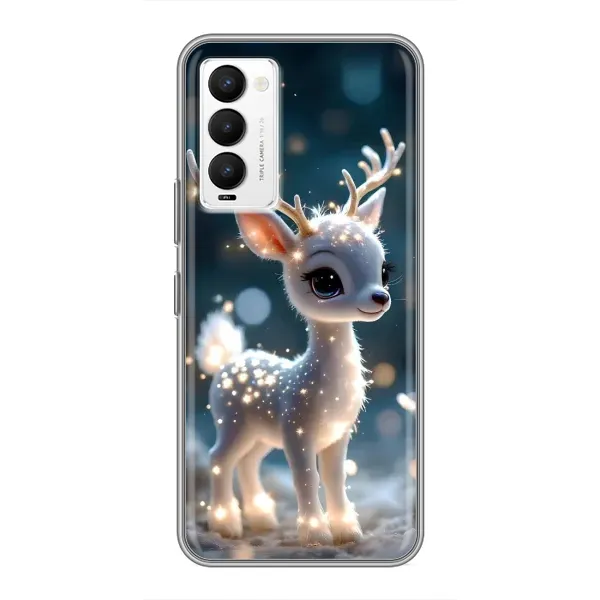 Чехол с принтом «Блестящий олененок» для TECNO Camon 18 / Camon 18P Чехол с принтом «Блестящий олененок» для TECNO Camon 18 / Camon 18P