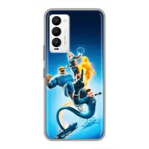 Чохол з принтом Фантастична четвірка для Tecno Camon 18 / Camon 18P (Герої Фантастична Четвірка)