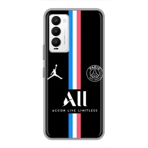 Чохли PSG для Tecno Camon 18 / Camon 18P (AlphaPrint) (футболка ПСЖ)