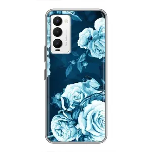 Чехлы (ART) Цветы на Tecno Camon 18 / Camon 18P (VPrint) (Блактині бутони)