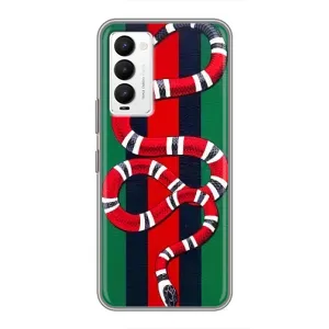 Чохли GUCCI для ТЕКНО Камон 18 / Камон 18П (AlphaPrint) (Gucci змія)