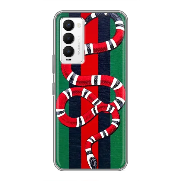 Чехол с принтом «Gucci змия» для TECNO Camon 18 / Camon 18P