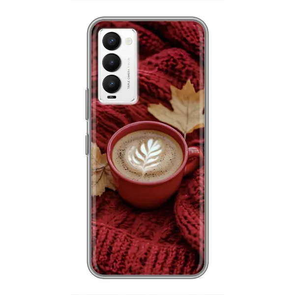 Чохол з принтом «Кава на ковдрі» для TECNO Camon 18 / Camon 18P Чохол з принтом «Кава на ковдрі» для TECNO Camon 18 / Camon 18P
