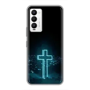 Християнські Чохли для Tecno Camon 18 / Camon 18P (AlphaPrint) (Хрест і місто)