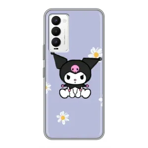 Чехол с кроликом Куроми на Tecno Camon 18 / Camon 18P (Куроми в цветах)