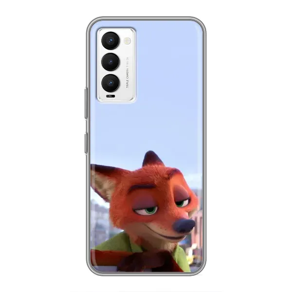 Чехол с принтом «Лис Ник» для TECNO Camon 18 / Camon 18P Чехол с принтом «Лис Ник» для TECNO Camon 18 / Camon 18P
