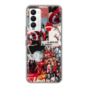 Чохол з принтом «Марвел Комикс» для TECNO Camon 18 / Camon 18P