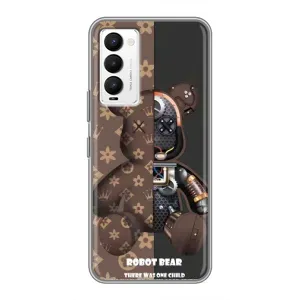 Круті Чохли Луі Віттон для Tecno Camon 18 / Camon 18P (AlphaPrint) (Ведмідь Луі Вітон)