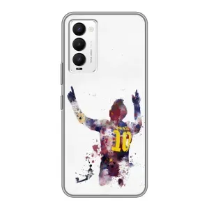 Чехлы Месси для Tecno Camon 18 / Camon 18P (AlphaPrint) (Messi Barca)