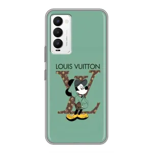 Чохли Луі Вітон для Tecno Camon 18 / Camon 18P (AlphaPrint - LOUIS VUITTON) (Міккі Маус LV)