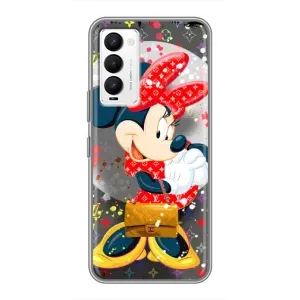 Чохол Disney Mouse Tecno Camon 18 / Camon 18P (PREMIUMPrint) (Minni з бантіком)