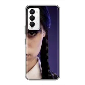 Чохол з дизайном Венздей 2 на Tecno Camon 18 / Camon 18P (Загадковий погляд Венздей)