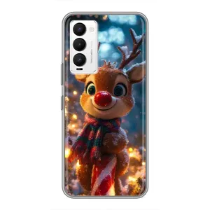 Чехол с принтом «Олень с шарфом» для TECNO Camon 18 / Camon 18P