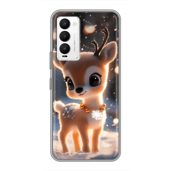 Чехол с принтом «Олененок» для TECNO Camon 18 / Camon 18P Чехол с принтом «Олененок» для TECNO Camon 18 / Camon 18P