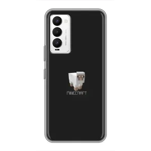 Чохол Майнкрафт на Tecno Camon 18 / Camon 18P (AlphaPrint) Minecraft (Овечка Майнкрафт)