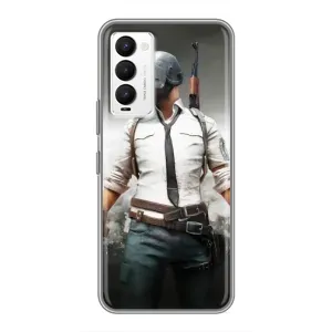 Чехол PUBG для Техно Камон 18 / Камон 18п (AlphaPrint)