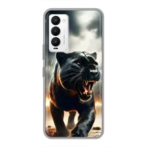 Чохол з картинкою 'Хижаки' для Tecno Camon 18 / Camon 18P (Чорна пантера)