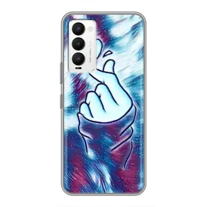 Чохол з принтом «Радужне серце» для TECNO Camon 18 / Camon 18P