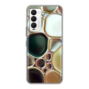 Мраморний чехол на Tecno Camon 18 / Camon 18P (VPrint) (Радужний Мрамор)