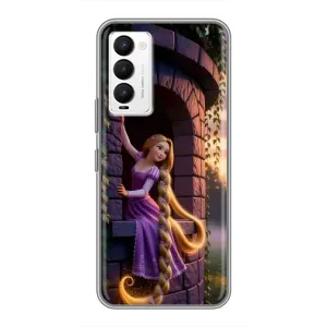 Чохол Рапунцель для Tecno Camon 18 / Camon 18P (Рапунцель на вежі)