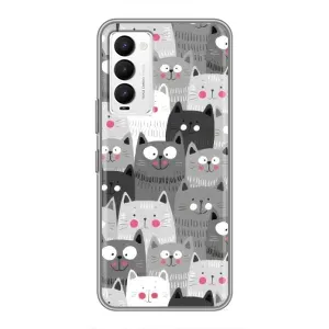 Чохли з Котиками для Tecno Camon 18 / Camon 18P (VPrint) (Мальовані котики)