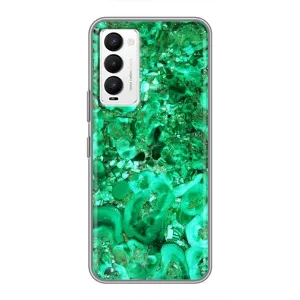 Мраморний чехол на Tecno Camon 18 / Camon 18P (VPrint) (Салатовий Мрамор)