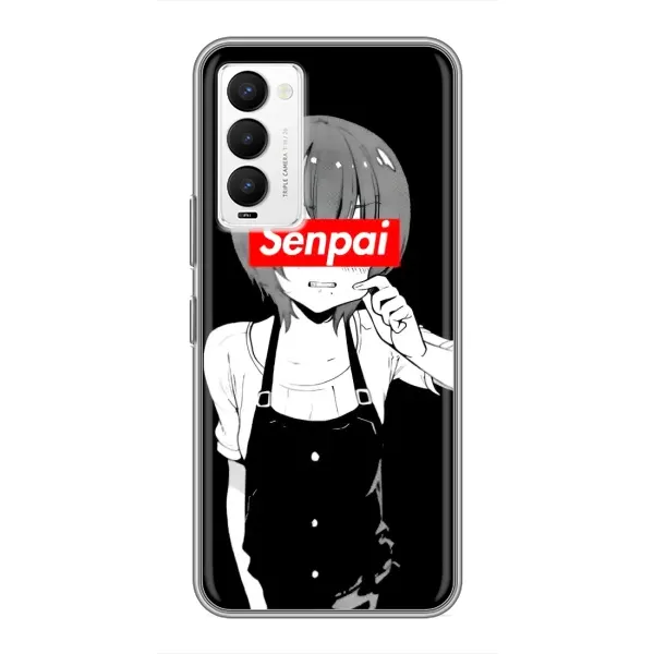 Чехол с принтом «Senpai» для TECNO Camon 18 / Camon 18P