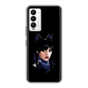 Чохли Венсдей на Tecno Camon 18 / Camon 18P Уенсдей (AlphaPrint) (серйозна Венздей)