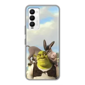 Чохол з принтом «Шрек та Осел» для TECNO Camon 18 / Camon 18P