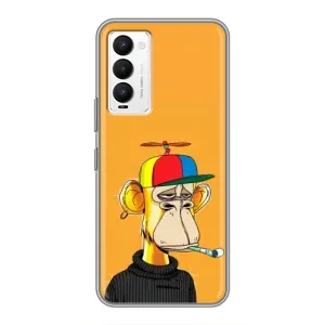 Чохли з Мавпами NFT для Tecno Camon 18 / Camon 18P (AlphaPrint) (Нудна мавпа NFT)