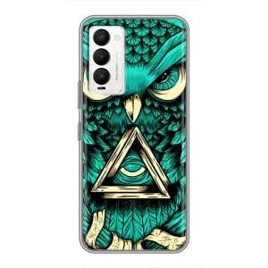 Чохол з пташками на Tecno Camon 18 / Camon 18P (VPrint) (Сова з оком)