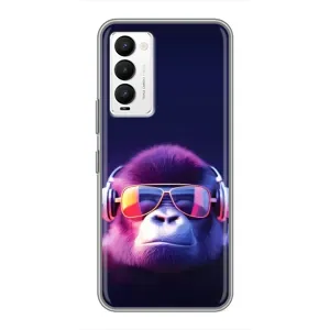 Чохол з Мавпами Tecno Camon 18 / Camon 18P - (AlphaPrint) (Стильна мавпа)