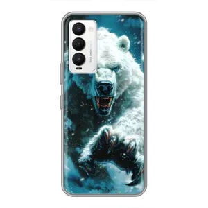 Чохол з картинкою 'Хижаки' для Tecno Camon 18 / Camon 18P (Полярний ведмідь)