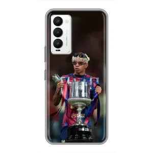 Чохол з футболістом Ламін Ямаль Tecno Camon 18 / Camon 18P (Ямаль з кубком)