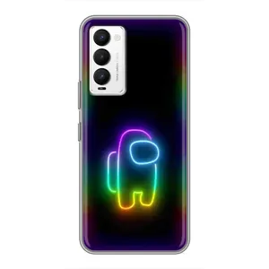 Чохли Амонг Ас для Tecno Camon 18 / Camon 18P (AlphaPrint) (Яскравий скін)