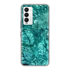 Мраморний чехол на Tecno Camon 18 / Camon 18P (VPrint) (Зелений мрамор)