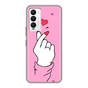 Чохол з принтом для Tecno Camon 18 / Camon 18P (AlphaPrint - Знак сердечка)