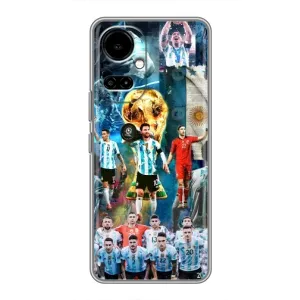 Чехлы Месси для TECNO Camon 19 (CI6n) / 19 Pro (CI8n) (AlphaPrint) (Аргентина Месси)