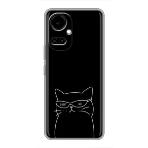 Чехол с рисунком кот на TECNO Camon 19 (CI6n) / 19 Pro (CI8n) (Равнодушный кот)