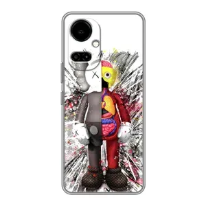 Чохли для TECNO Camon 19 (CI6n) / 19 Pro (CI8n) - Bearbrick Louis Vuitton (PREMIUMPrint) (Беарбрік)