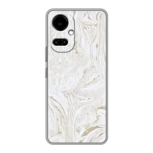 Мраморный чехол на TECNO Camon 19 (CI6n) / 19 Pro (CI8n) (VPrint) (Белый мрамор)