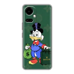 Чехли для TECNO Camon 19 (CI6n) / 19 Pro (CI8n) - Скрудж МакДак Louis Vuitton (PREMIUMPrint) (Богата Утка)